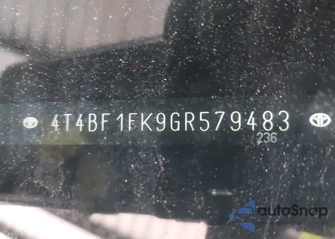 2016 Toyota Camry Le from USA, damaged, VIN 4T4BF1FK9GR579483